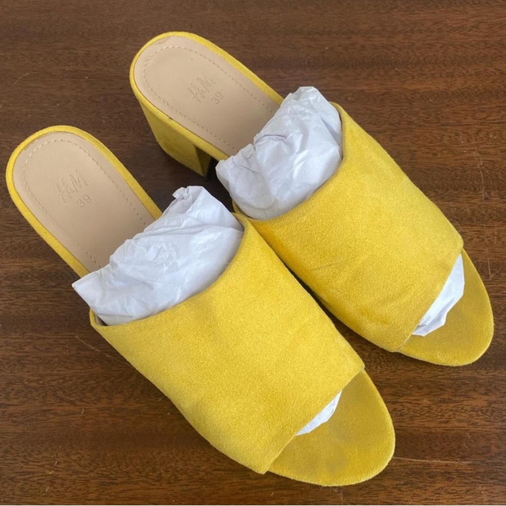 H&M Bright Yellow Mules